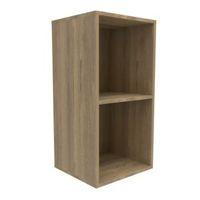 form konnect oak effect 2 cube shelving unit h692mm w352mm