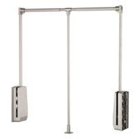 Form Darwin Silver Effect Pull Down Rail (W)140mm