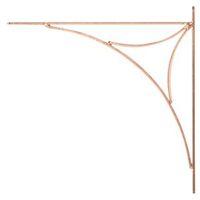 Form Gold Copper Effect Steel Shelf Bracket (D)220mm