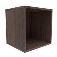 form konnect walnut effect 1 cube shelving unit h352mm w352mm