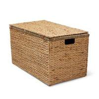 form natural water hyacinth seagrass folding chest