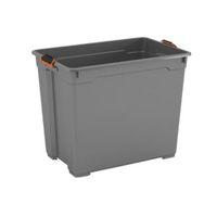 form flexi store grey xl 80l plastic storage basket