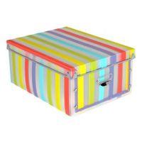 Form Stripe Multicolour Plastic Storage Box