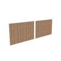 Form Oppen White/ Natural Oak Storage Reversible Back Panel (H)499mm (W)721mm