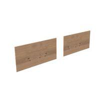 Form Oppen White/ Natural Oak Storage Reversible Back Panel (H)499mm (W)971mm
