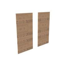 Form Oppen White/ Natural Oak Storage Reversible Back Panel (H)999mm (W)472mm