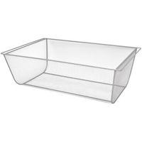 form twinslot silver storage basket w580mm l586 mm