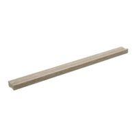 Form Darwin Grey Matt Oak Effect Rectangular Bedroom Door Handle