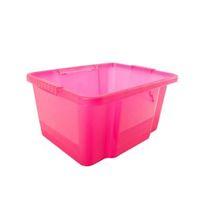 form stack store pink 30l plastic storage box