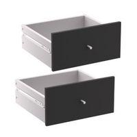 Form Konnect Black 2 Drawer Set (W)322mm