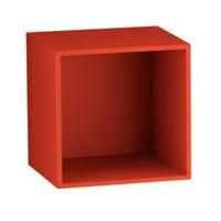 form konnect red 1 cube shelving unit h352mm w352mm