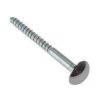 ForgeFix 10MS112CP Mirror Screw Chrome Domed Top SL CSK ST ZP 1.1/...