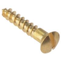 forgefix rah586br wood screw slotted raised head st solid brass 5