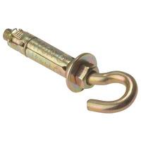 ForgeFix HOOK8B Hook Bolt Zinc Yellow Passivated M8 Blister 2