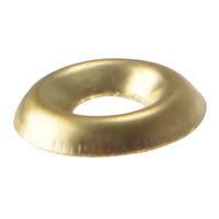 ForgeFix 200SCW10B Screw Cup Washers Solid Brass Polished No.10 Ba...