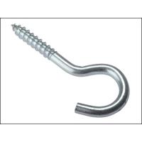 forgefix screw hook zp 80 x 12g bag 10