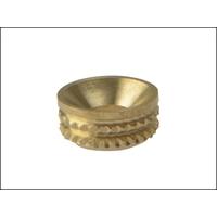 ForgeFix Screw Cup Sockets Solid Brass Polished No. 8 Bag 100