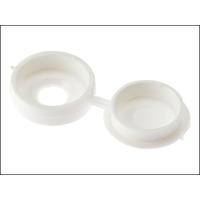 ForgeFix Hinged Cover Cap White No. 6-8 Bag 100