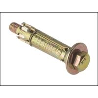 ForgeFix Masonry Anchor Bolt Loose Zinc Yellow Passivated M6 x 10 Bag 10