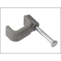 forgefix cable clip flat grey 25mm blister 25