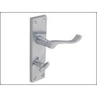 Forge Backplate Handle Bathroom - Scroll Chrome Finish 150mm