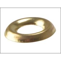Forgefix Screw Cup Washers Solid Brass Polished No.6 Bag 200