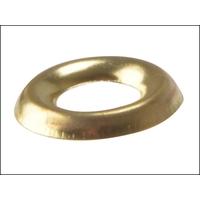 forgefix screw cup washers solid brass polished no6 bag 200