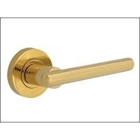 Forge Lever on Rose Handle - Modular Brass Finish