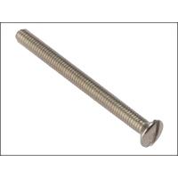 forgefix socket screw slotted raised head nickle plated 35 x 35mm bag  ...