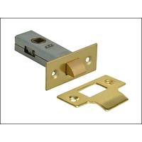 Forge Tubular Mortice Latch Brass Finish 76mm (3in)