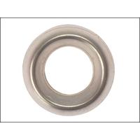 Forgefix Screw Cup Washers Solid Brass Nickel Plated No.10 Bag 200