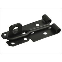 Forge Hasp & Staple - Wire Black Powder Coated 100mm