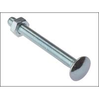 Forgefix Carriage Bolt & Nut ZP M8 x 65 Bag 10