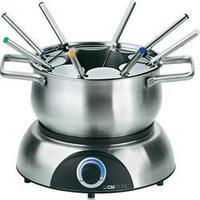 Fondue 1400 W with manual temperature settings Clatronic FD3516 Stainless steel, Black
