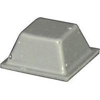 Foot self-adhesive, square Grey (L x W x H) 12.6 x 12.6 x 5.7 mm TOOLCRAFT PD2126G 1 pc(s)