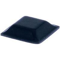 Foot self-adhesive, square Black (L x W x H) 12.7 x 12.7 x 3.1 mm TOOLCRAFT PD2127SW 1 pc(s)