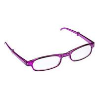 Folding Reading Glasses (3 pairs), Purple, Plastic