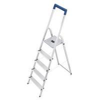 Folding Aluminium Ladder 5 Non Slip Ribbed Steps