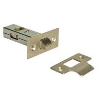 forge nickel tubular mortice latch 3 inches 80mm