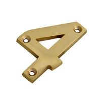 forge brass number 4 numeral