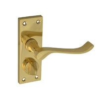 forge brass victorian scroll privacy handle