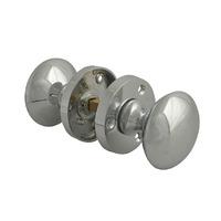 Forge Chrome Mortice Knob Set