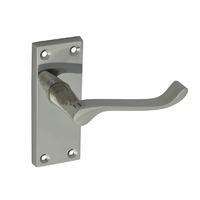 Forge Chrome Victorian Scroll Latch Handle