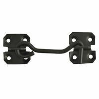 forge black cabin hook 4 inches 100mm