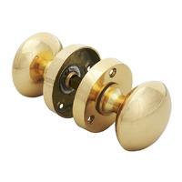 Forge Brass Mortice Knob Set