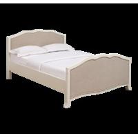 Fontette Fabric Bed - Antique White Double