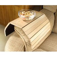 Folding Wooden Arm Chair Tray, Wood