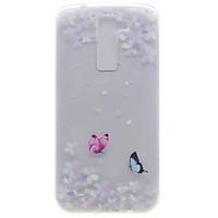 For LG K10 K8 Transparent Pattern Case Back Cover Case Butterfly Soft TPU for K7 Nexus 5X X Power