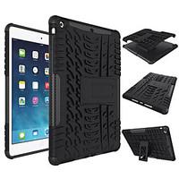 For Case Cover Shockproof with Stand Back Cover Case Solid Color Hard Silicone for Apple iPad (2017) iPad Air Pro9.7 mini 1234