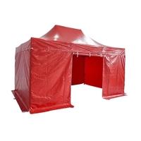 Folding Tent PRO Series 50mm Aluminium Structure in PVC 520g/m² Tarpaulin 2x3m for Professional Needs or Daily Use White